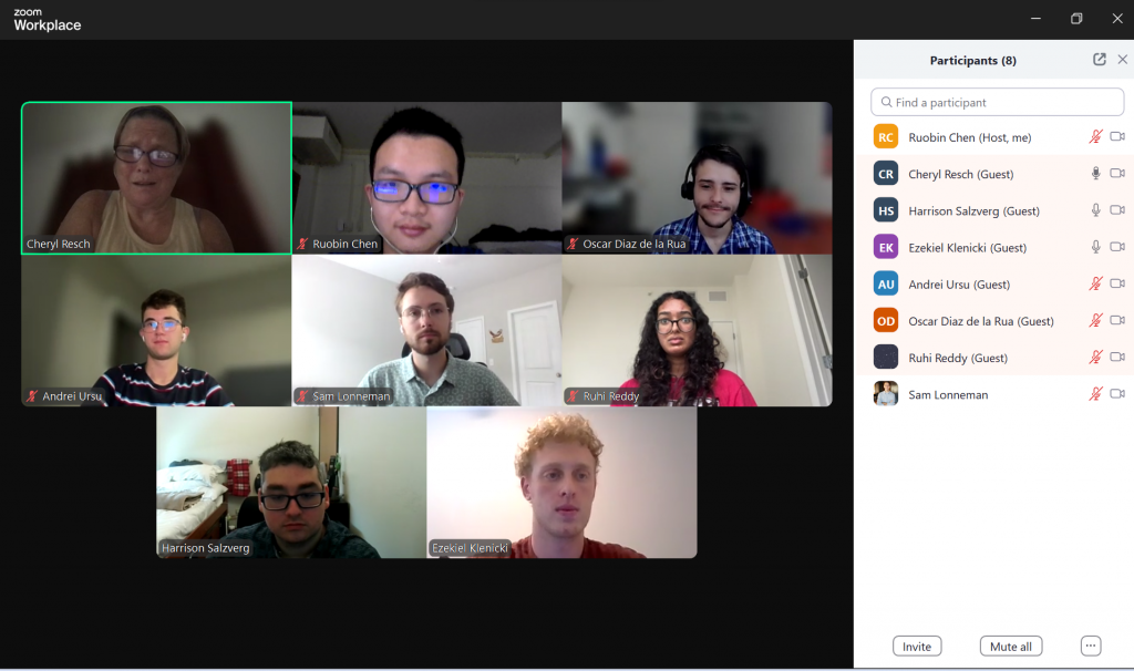 First Coach Meeting via Zoom